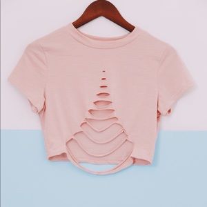 Reversible pink crop